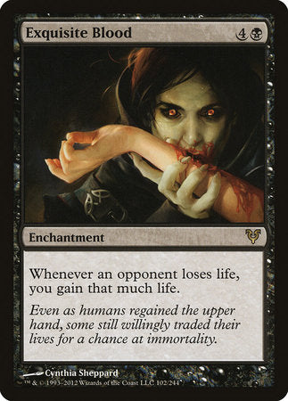 Exquisite Blood [Avacyn Restored] | Jomio and Rueliete's Cards and Comics