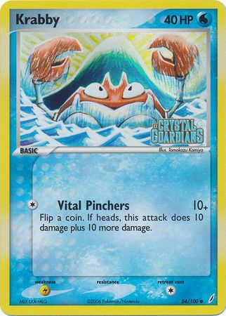 Krabby (54/100) (Stamped) [EX: Crystal Guardians] | Jomio and Rueliete's Cards and Comics