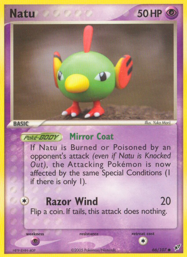 Natu (66/107) [EX: Deoxys] | Jomio and Rueliete's Cards and Comics