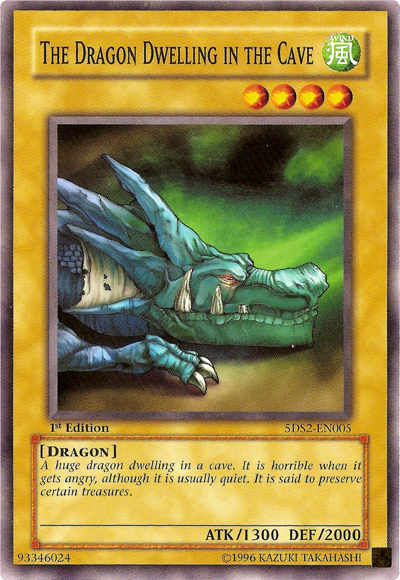 The Dragon Dwelling in the Cave [5DS2-EN005] Common | Jomio and Rueliete's Cards and Comics