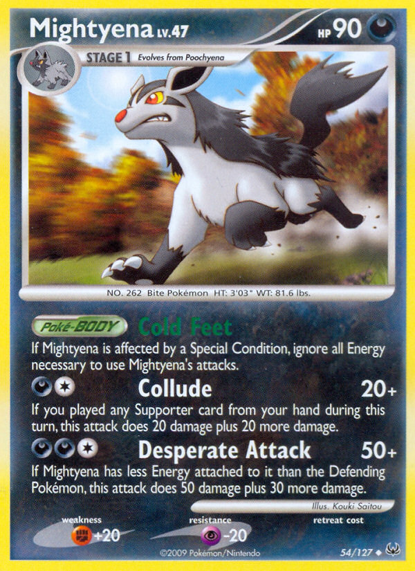 Mightyena (54/127) [Platinum: Base Set] | Jomio and Rueliete's Cards and Comics