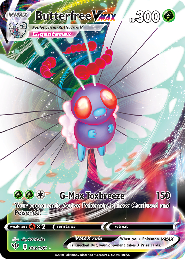 Butterfree VMAX (002/189) [Sword & Shield: Darkness Ablaze] | Jomio and Rueliete's Cards and Comics