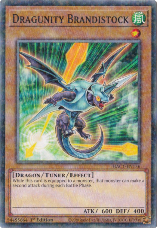 Dragunity Brandistock (Duel Terminal) [HAC1-EN156] Common | Jomio and Rueliete's Cards and Comics