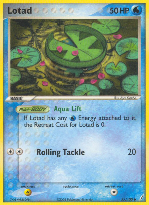 Lotad (55/100) [EX: Crystal Guardians] | Jomio and Rueliete's Cards and Comics