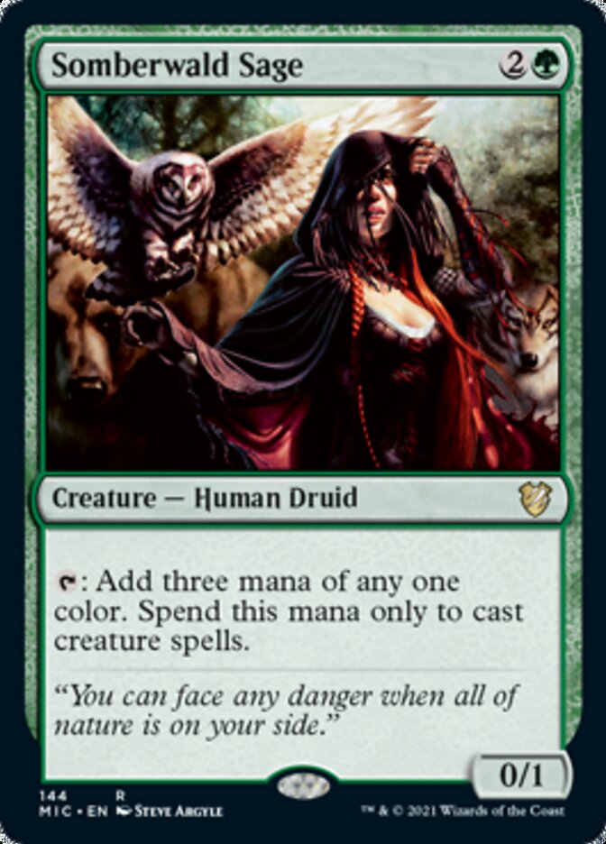 Somberwald Sage [Innistrad: Midnight Hunt Commander] | Jomio and Rueliete's Cards and Comics