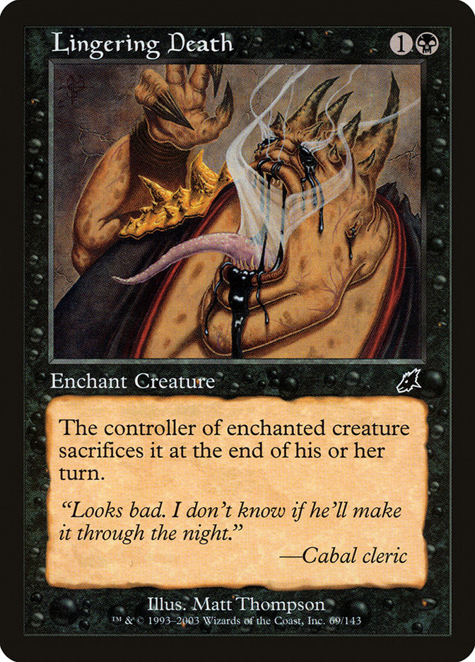 Lingering Death [Scourge] | Jomio and Rueliete's Cards and Comics
