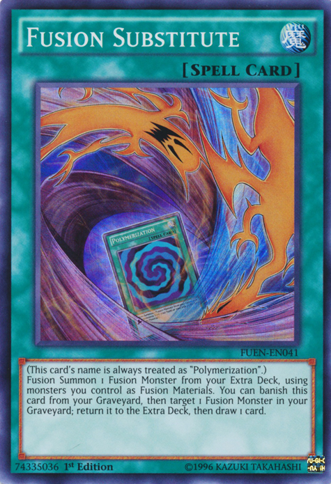 Fusion Substitute [FUEN-EN041] Super Rare | Jomio and Rueliete's Cards and Comics
