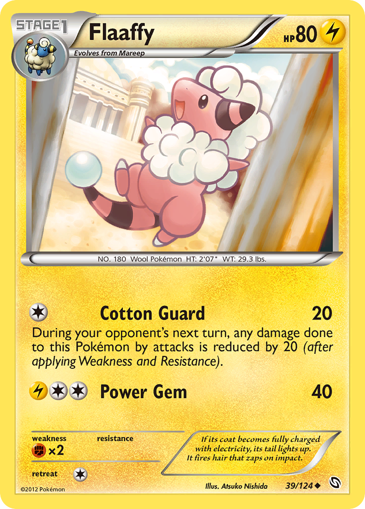 Flaaffy (39/124) [Black & White: Dragons Exalted] | Jomio and Rueliete's Cards and Comics