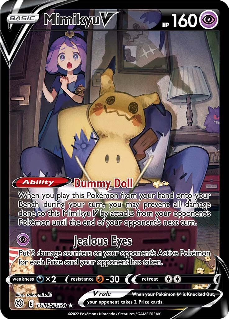 Mimikyu V (TG16/TG30) [Sword & Shield: Brilliant Stars] | Jomio and Rueliete's Cards and Comics