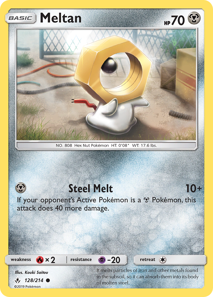 Meltan (128/214) [Sun & Moon: Unbroken Bonds] | Jomio and Rueliete's Cards and Comics