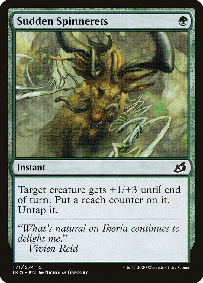 Sudden Spinnerets [Ikoria: Lair of Behemoths] | Jomio and Rueliete's Cards and Comics