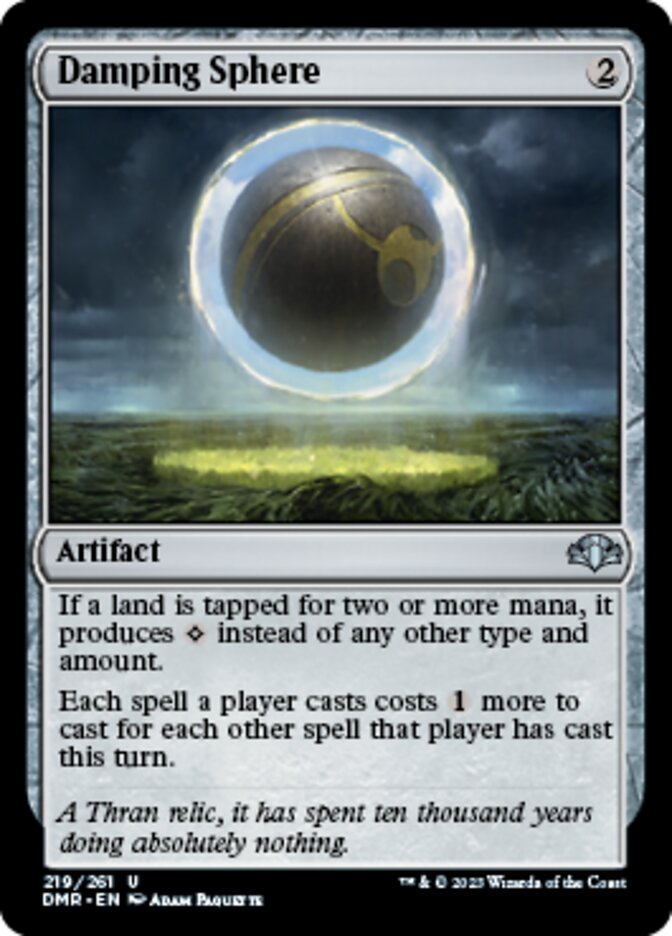Damping Sphere [Dominaria Remastered] | Jomio and Rueliete's Cards and Comics