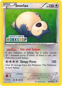 Snorlax (80/106) (Build-a-Bear Workshop Exclusive) [XY: Flashfire] | Jomio and Rueliete's Cards and Comics
