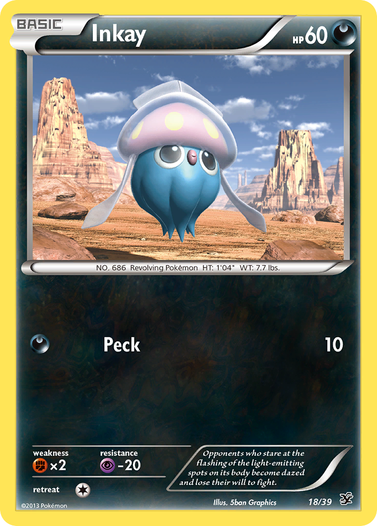 Inkay (18/39) [XY: Kalos Starter Set] | Jomio and Rueliete's Cards and Comics
