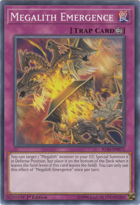 Megalith Emergence [IGAS-EN072] Common | Jomio and Rueliete's Cards and Comics