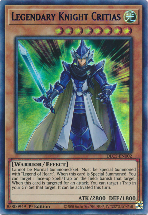 Legendary Knight Critias (Purple) [DLCS-EN002] Ultra Rare | Jomio and Rueliete's Cards and Comics