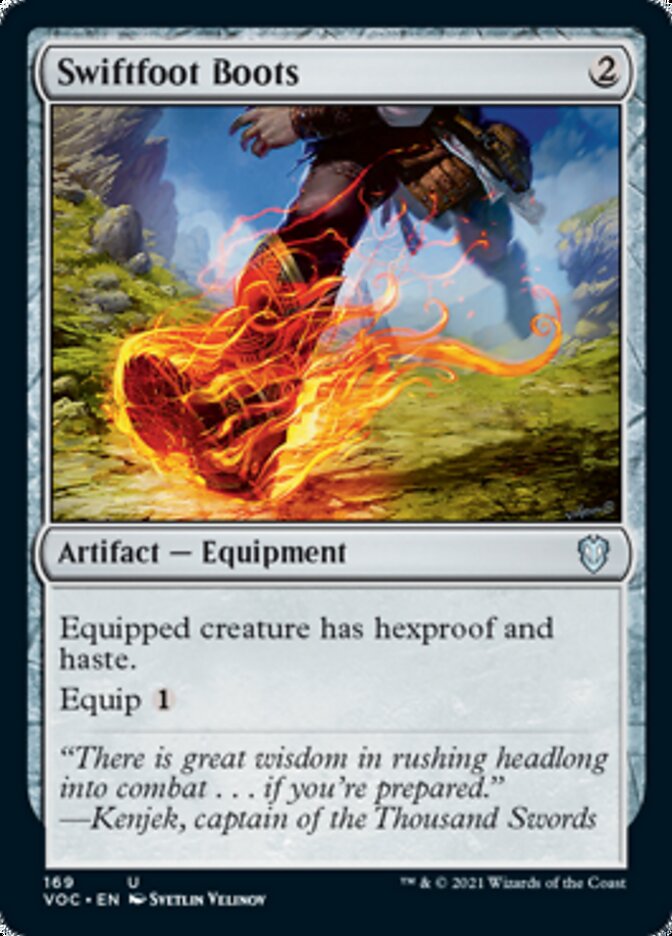 Swiftfoot Boots [Innistrad: Crimson Vow Commander] | Jomio and Rueliete's Cards and Comics