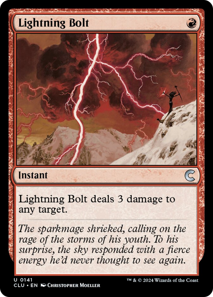 Lightning Bolt [Ravnica: Clue Edition] | Jomio and Rueliete's Cards and Comics