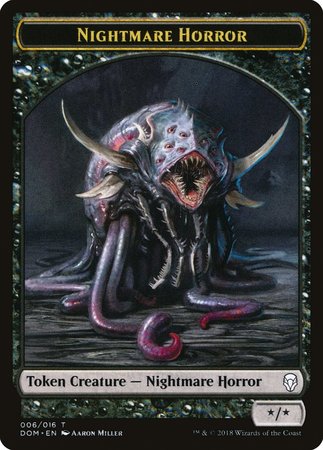 Nightmare Horror Token [Dominaria Tokens] | Jomio and Rueliete's Cards and Comics