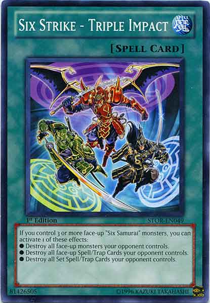 Six Strike - Triple Impact [STOR-EN049] Common | Jomio and Rueliete's Cards and Comics