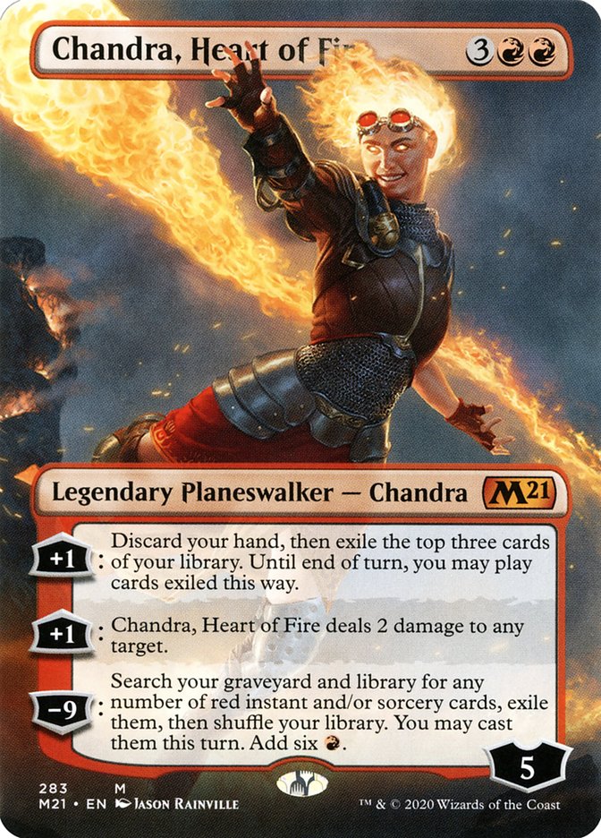 Chandra, Heart of Fire (Borderless) [Core Set 2021] | Jomio and Rueliete's Cards and Comics
