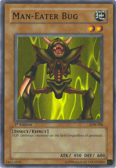 Man-Eater Bug [LOB-108] Super Rare | Jomio and Rueliete's Cards and Comics