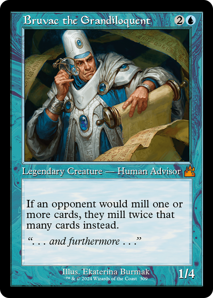 Bruvac the Grandiloquent (Retro Frame) [Ravnica Remastered] | Jomio and Rueliete's Cards and Comics