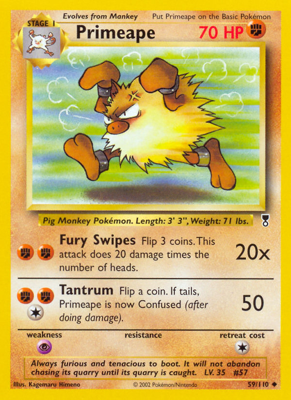 Primeape (59/110) [Legendary Collection] | Jomio and Rueliete's Cards and Comics