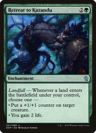 Retreat to Kazandu [Duel Decks: Zendikar vs. Eldrazi] | Jomio and Rueliete's Cards and Comics