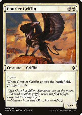 Courier Griffin [Battle for Zendikar] | Jomio and Rueliete's Cards and Comics