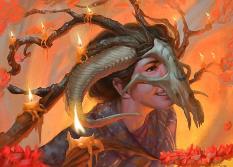 Hedgewitch's Mask Art Card [Innistrad: Midnight Hunt Art Series] | Jomio and Rueliete's Cards and Comics
