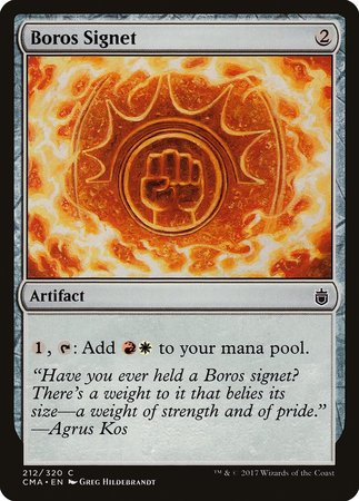 Boros Signet [Commander Anthology] | Jomio and Rueliete's Cards and Comics