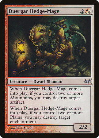Duergar Hedge-Mage [Eventide] | Jomio and Rueliete's Cards and Comics
