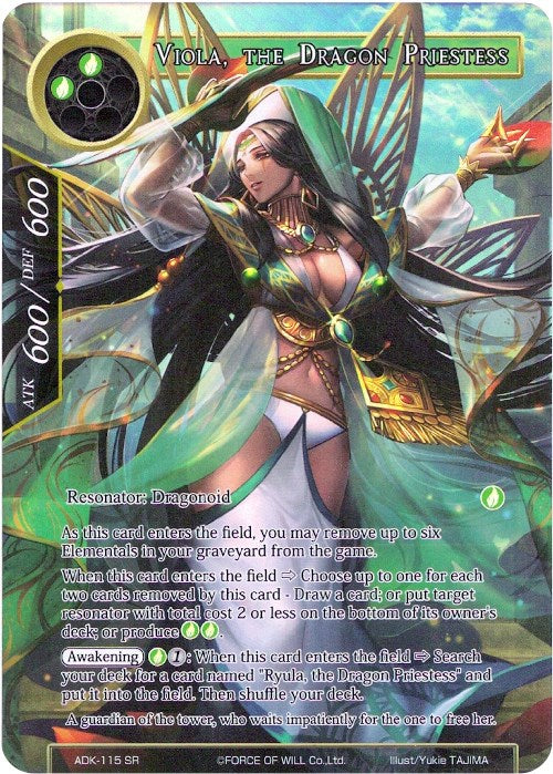 Viola, the Dragon Priestess (Full Art) (ADK-115) [Advent of the Demon King] | Jomio and Rueliete's Cards and Comics