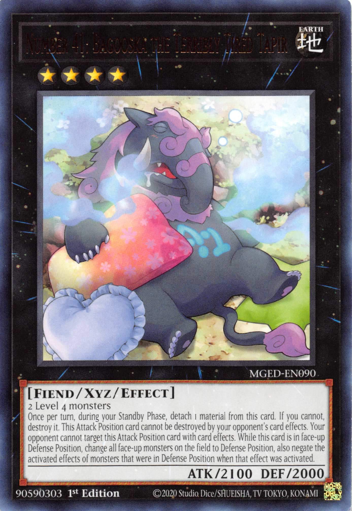 Number 41: Bagooska the Terribly Tired Tapir [MGED-EN090] Rare | Jomio and Rueliete's Cards and Comics