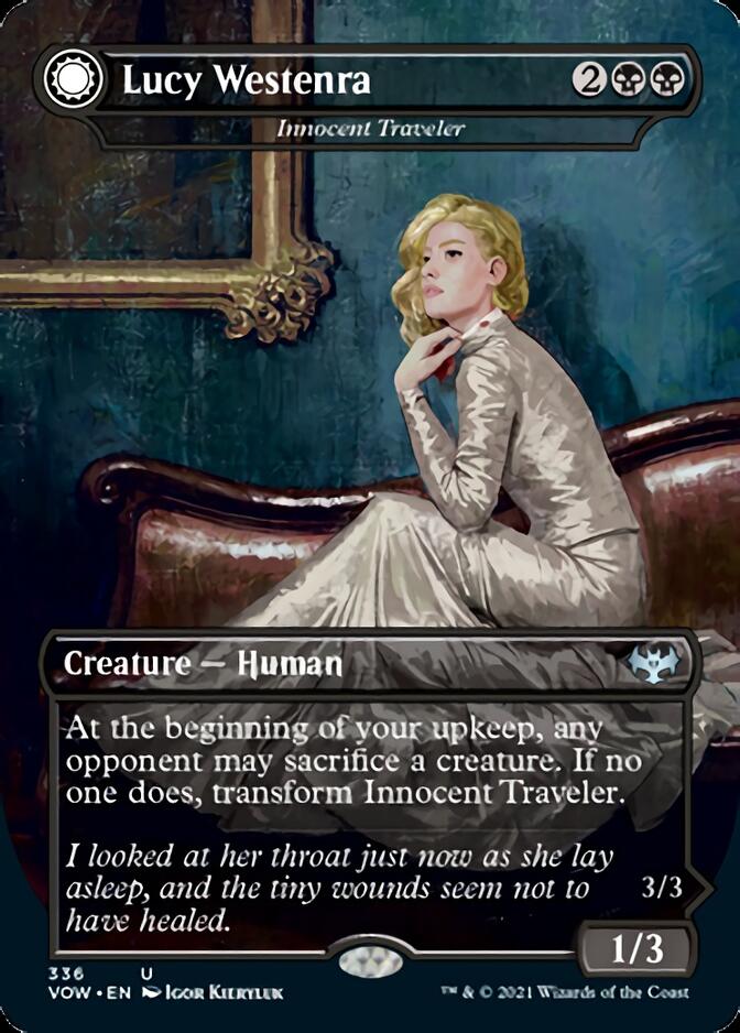 Innocent Traveler // Malicious Invader - Lucy Westenra // Lucy, Arisen Vampire [Innistrad: Crimson Vow] | Jomio and Rueliete's Cards and Comics