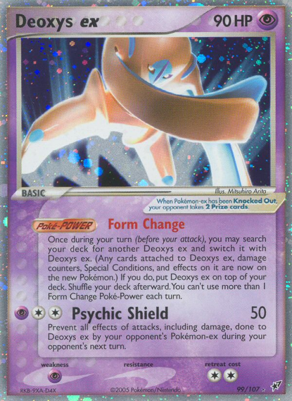 Deoxys ex (99/107) [EX: Deoxys] | Jomio and Rueliete's Cards and Comics