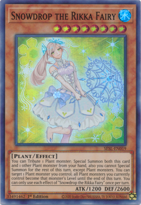 Snowdrop the Rikka Fairy [SESL-EN019] Super Rare | Jomio and Rueliete's Cards and Comics