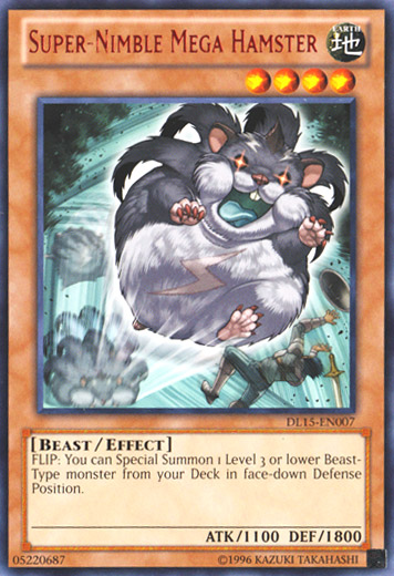 Super-Nimble Mega Hamster (Red) [DL15-EN007] Rare | Jomio and Rueliete's Cards and Comics