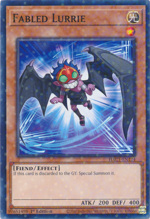Fabled Lurrie (Duel Terminal) [HAC1-EN124] Common | Jomio and Rueliete's Cards and Comics