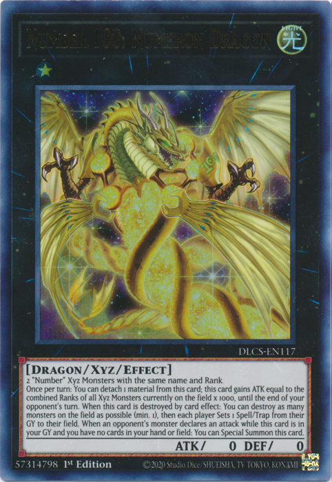 Number 100: Numeron Dragon [DLCS-EN117] Ultra Rare | Jomio and Rueliete's Cards and Comics
