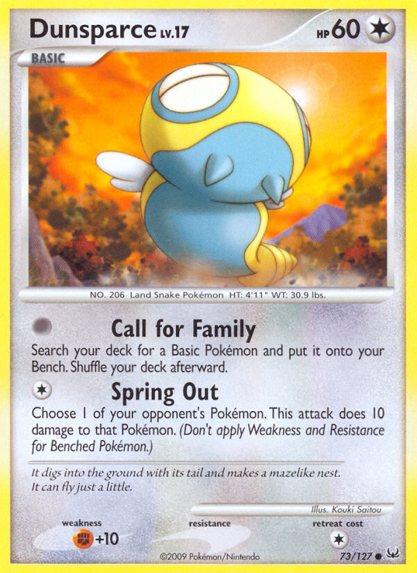 Dunsparce (73/127) [Platinum: Base Set] | Jomio and Rueliete's Cards and Comics