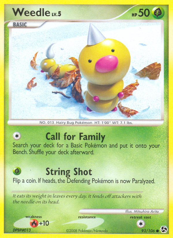 Weedle (93/106) [Diamond & Pearl: Great Encounters] | Jomio and Rueliete's Cards and Comics