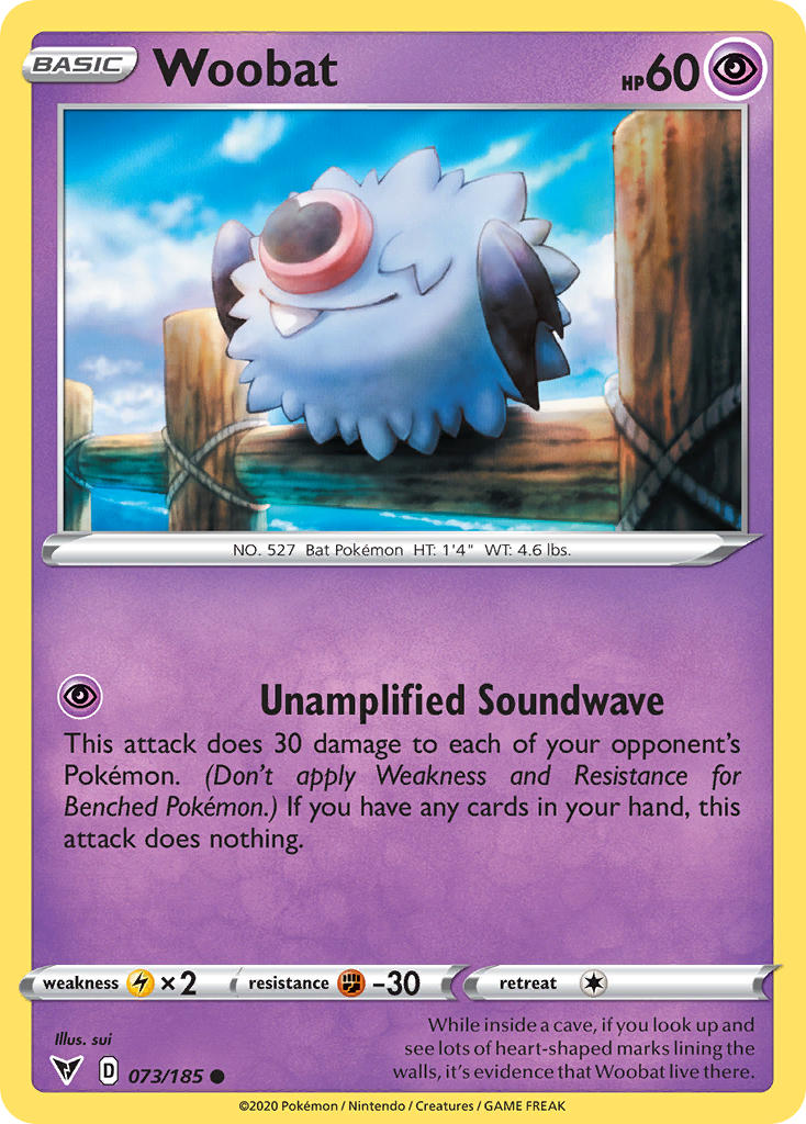 Woobat (073/185) [Sword & Shield: Vivid Voltage] | Jomio and Rueliete's Cards and Comics