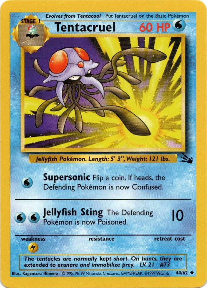 Tentacruel (44/62) [Fossil Unlimited] | Jomio and Rueliete's Cards and Comics
