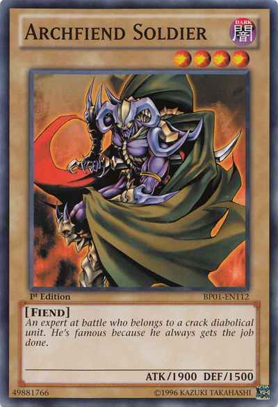 Archfiend Soldier [BP01-EN112] Common | Jomio and Rueliete's Cards and Comics