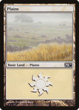 Plains (232) [Magic 2011] | Jomio and Rueliete's Cards and Comics