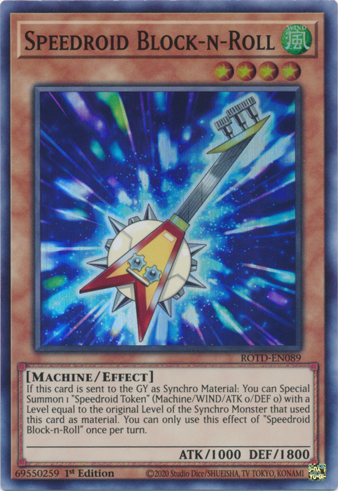 Speedroid Block-n-Roll [ROTD-EN089] Super Rare | Jomio and Rueliete's Cards and Comics