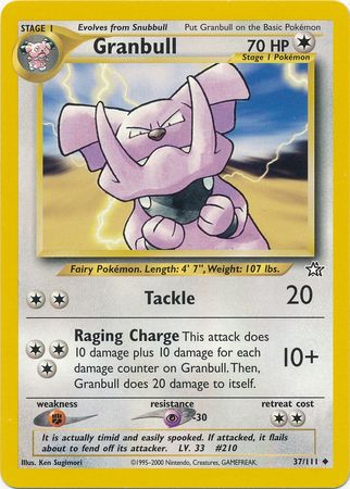 Granbull (37/111) [Neo Genesis Unlimited] | Jomio and Rueliete's Cards and Comics