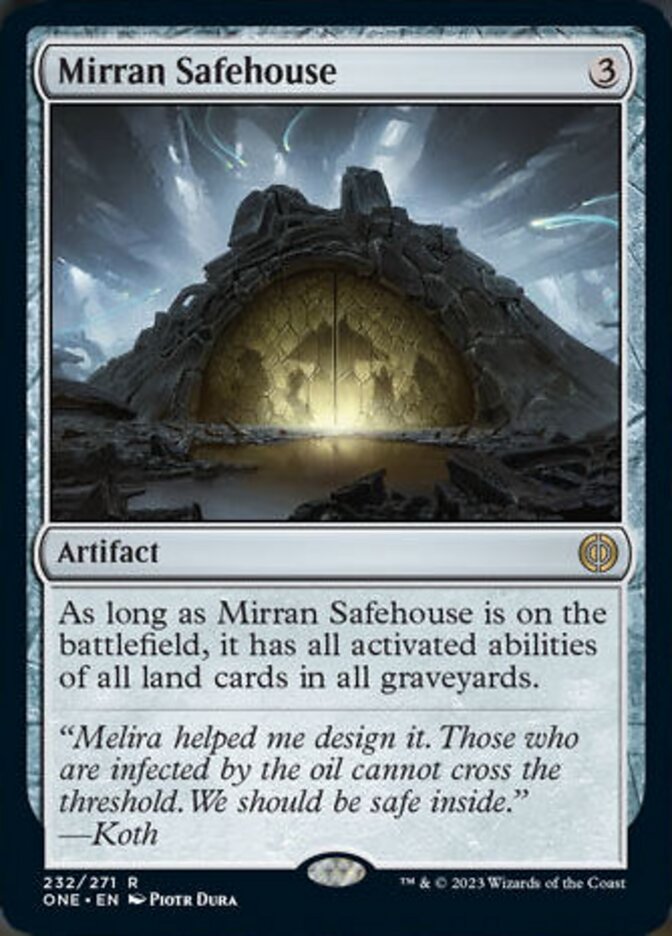 Mirran Safehouse [Phyrexia: All Will Be One] | Jomio and Rueliete's Cards and Comics